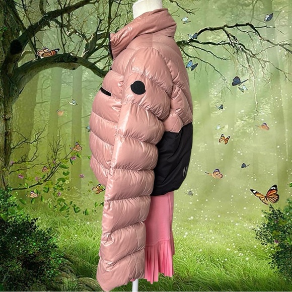 AUNTHENTIC MONCLER MORGA PINK JACKET SIZE 1 - Picture 4 of 16